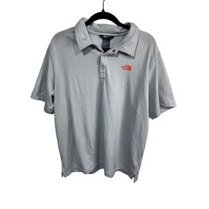 The North Face Mens Gray Polo Shirt XL TG Performance Quick Dry Golf Casual